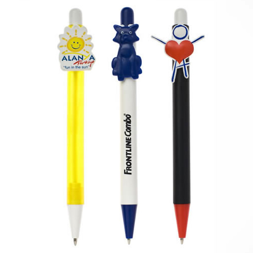 Custom shape clip ballpoint pen