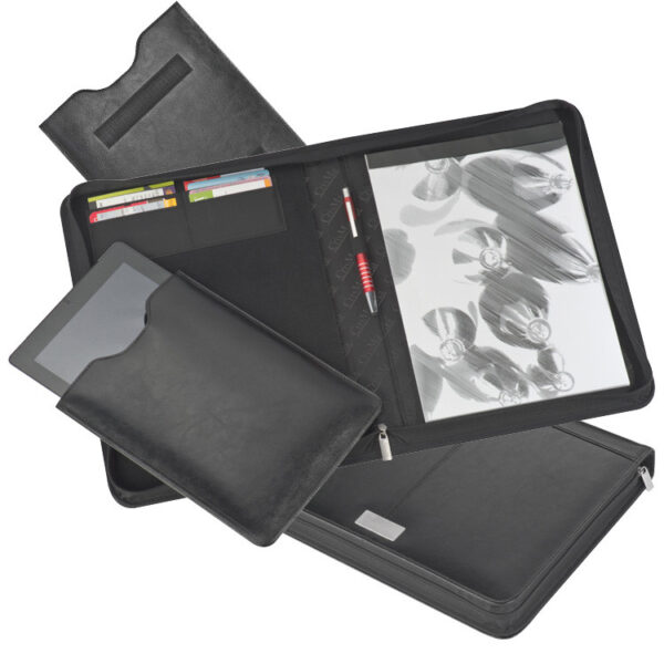 Bonded leather folder with separate Ipad case