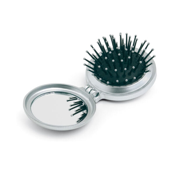Foldable hair brush and mirror