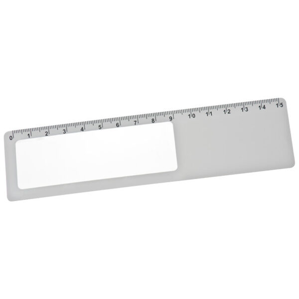 Ruler with magnifier