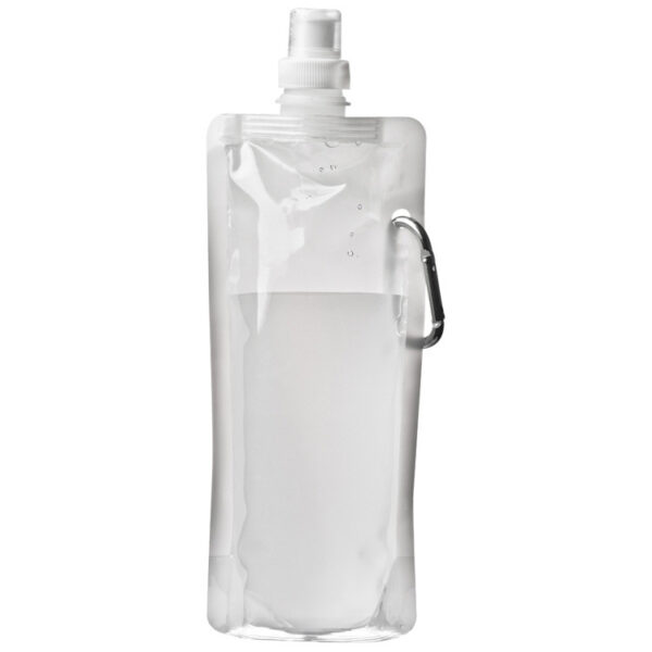 Foldable drinking bottle with snap hook