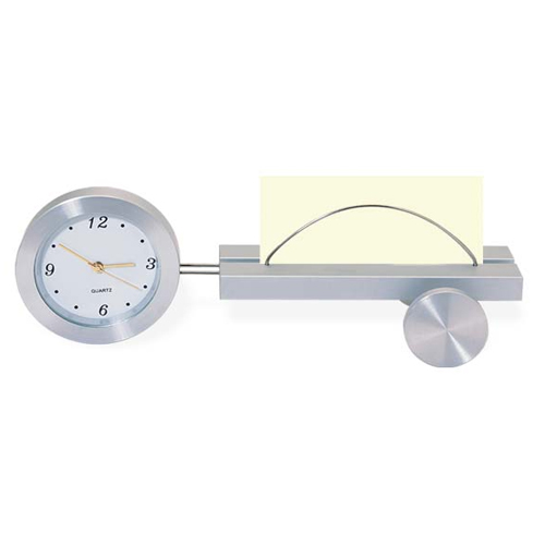Metal Clock & Cardholder