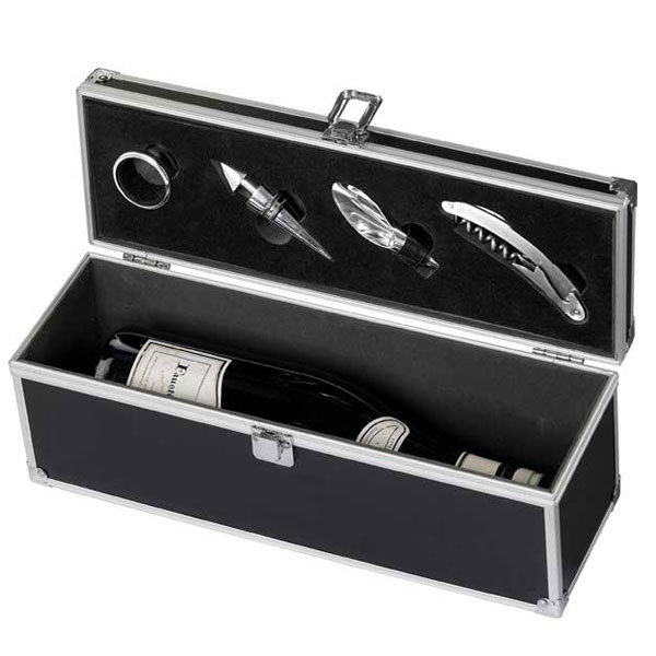 Metal Wine Box and Accessories