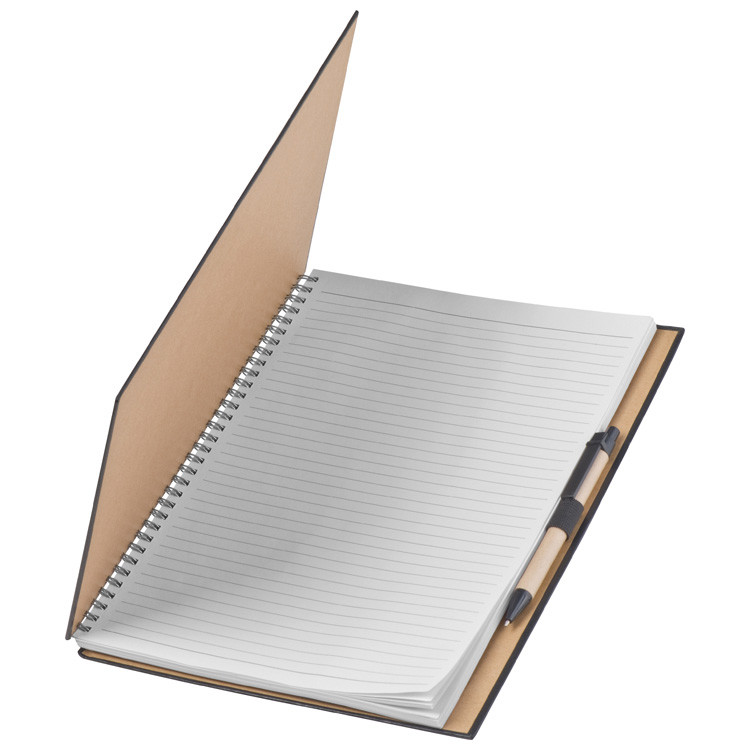 Ring-binder, lined, in A4 format with ballpen