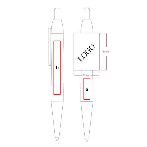 Custom Shape Clip Ballpoint Pen