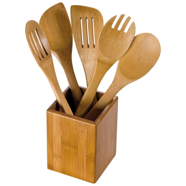 Kitchen set made of bamboo, 6-pc