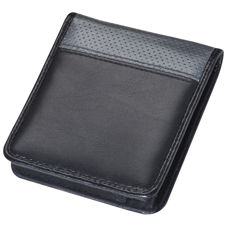 Wallet with grey hole pattern