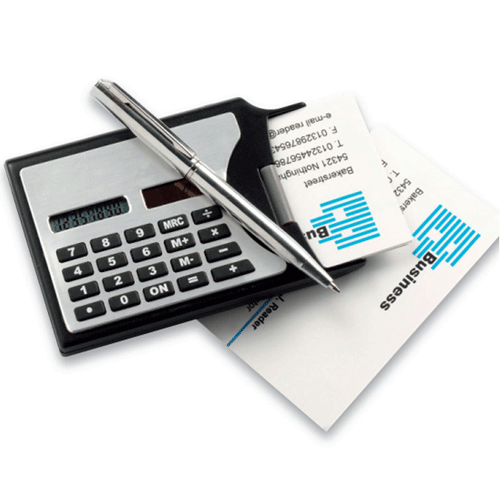Bussines Card Holder with Calculator